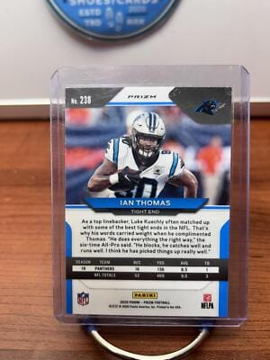 Ian Thomas 2020 Panini Prizm Prizm Orange Ice #238 Carolina Panthers