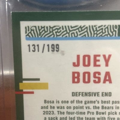 Joey Bosa 2023 Donruss Optic #103 Blue Halo Prizm Los Angeles Chargers