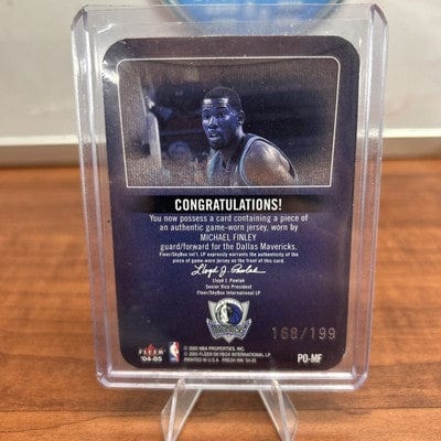 MICHAEL FINLEY 2004-05 Fleer SkyBox Fresh Ink Property Of Jersey #PO-M
