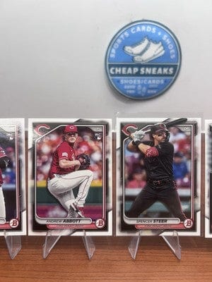 Cincinnati Reds 2024 Bowman Base Lot (7) Sanchez 1st, Marte RC, Strand