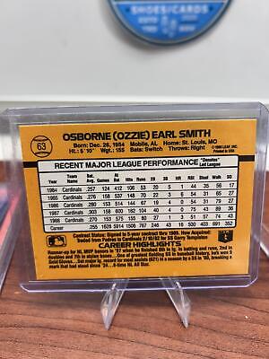 Ozzie Smith 1989 Donruss #63a St. Louis Cardinals