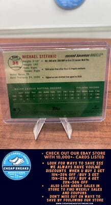 Michael Stefanic RC 2023 Topps Chrome Platinum An Blue Diamond Refract