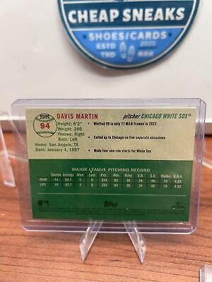 Davis Martin RC 2023 Topps Chrome Platinum Anniversary #94 Chicago Whi