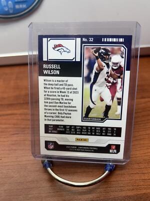 Russell Wilson 2023 Panini Contenders Game Ticket Red #32 Denver Bronc