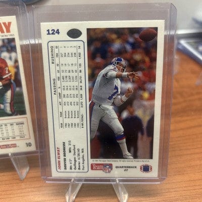 John Elway 5 Card Lot Denver Broncos 91-92 Upper Deck, 92 Topps Stad C