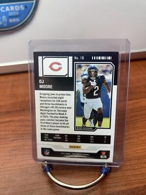 DJ Moore 2023 Panini Contenders Game Ticket Red #18 Chicago Bears