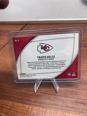 TRAVIS KELCE 2024 DONRUSS ELITE FIELD VISION PINK #5 Kansas City Chief