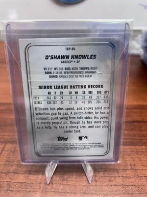 D'Shawn Knowles 2022 Bowman Platinum Top Prospects #TOP-96 Los Angeles