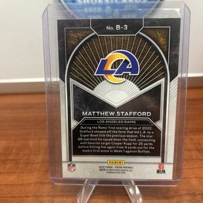2022 Panini Prizm Football Matthew Stafford Brilliance B-3 Los Angeles