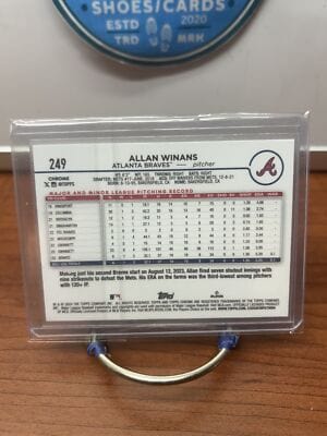 Allan Winans 2024 Topps Chrome Pink Refractor #249 Atlanta Braves
