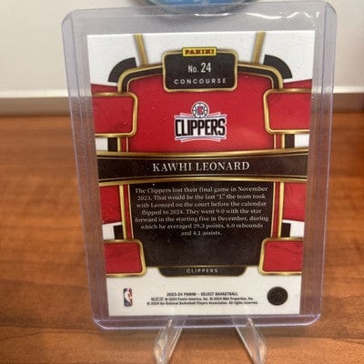 2021-22 Kawhi Leonard Select Concourse Base Silver Prizm #20 LA Clippe