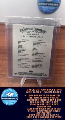 Jazz Chisholm Jr. 2022 Topps Allen & Ginter Silver Portrait #48 Miami