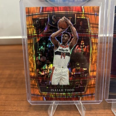 2021-22 Panini Select Orange Flash Prizms Isaiah Todd #65 Rookie Wizar