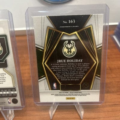 JRUE HOLIDAY 2021-22 Panini Select Premier BLUE #163 Bucks