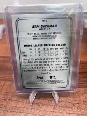 Sam Bachman 2022 Bowman Platinum Top Prospects Ice Foilboard #TOP-8 An