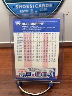 Dale Murphy 1987 Fleer Baseball Card #522 Atlanta Braves
