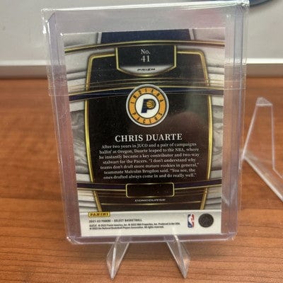 2021-22 Select Chris Duarte Concourse Silver Prizm Rookie RC #41 Pacer