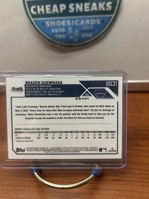 Braden Shewmake SN,RC 2023 Topps Chrome Update Yellow Mini Diamond #US