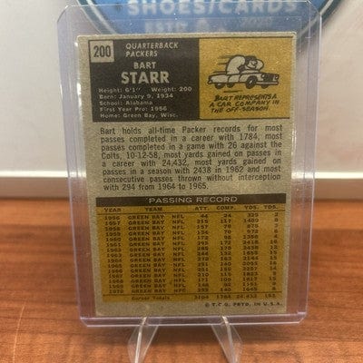 BART STARR 1971 TOPPS NFL FOOTBALL #200 HOF EX+ GREEN BAY PACKERS