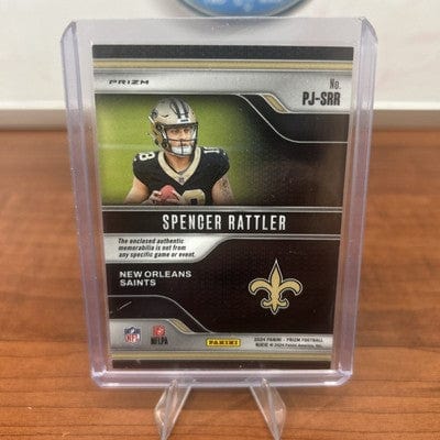 Spencer Rattler 2024 Panini Prizm Green Pulsar Premier Jerseys Patch R