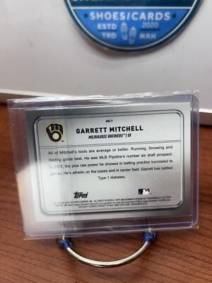 Garrett Mitchell 2022 Bowman Platinum Minted in Merit #MM-9 Milwaukee