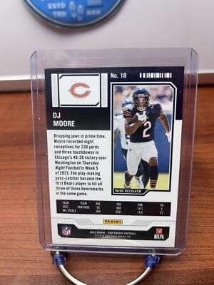 DJ Moore 2023 Panini Contenders Game Ticket Bronze #18 Chicago Bears