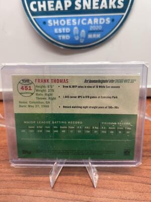Frank Thomas 2023 Topps Chrome Platinum Anniversary #451 Chicago White