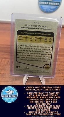 Jazz Chisholm Jr. 2022 Topps Heritage New Age Performers #NAP-13 Miami