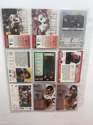 Atlantan Falcons Lot (9) Jeff George 1995 1995 Skybox Andre Rison 92 W