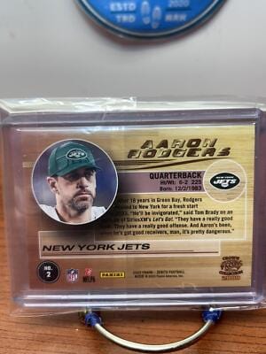Aaron Rodgers 2023 Panini Zenith Pacific Revolution #2 New York Jets