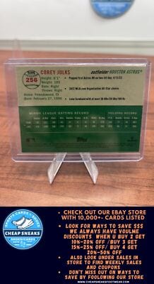 Corey Julks RC 2023 Topps Chrome Platinum Anniversary #256 Houston Ast