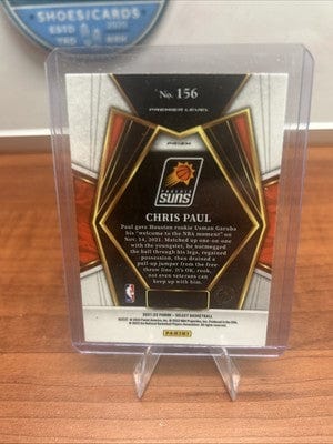 Chris Paul 2021 Panini Select Blue Shimmer Prizm Premier Level #156 Ph