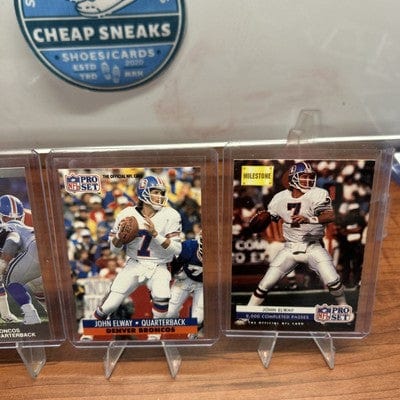 John Elway 5 Card Lot 1991 Fleet Ultra, 91-92 Pro Set Broncos