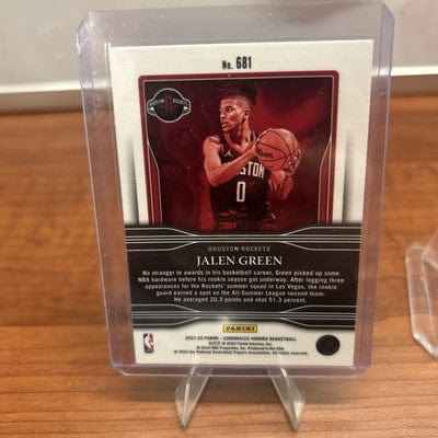 Jalen Green 2021-22 Chronicles Honors #681 Houston Rockets Rookie RC
