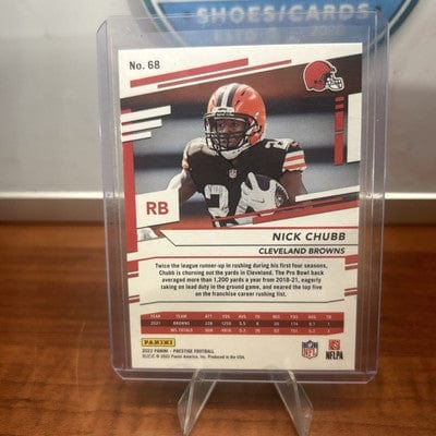 Nick Chubb 2022 Panini Prestige Xtra Points Sunburst #68 Cleveland Br