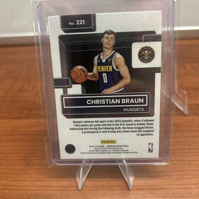 CHRISTIAN BRAUN 2022-23 Panini Donruss Green Laser Rated Rookie Nugget