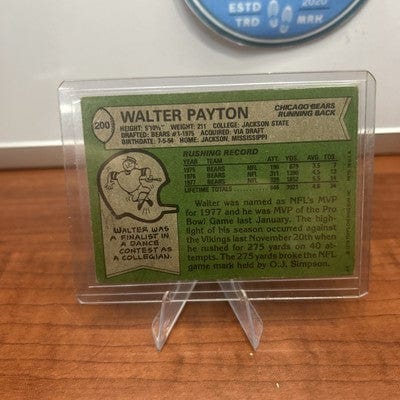 WALTER PAYTON 1978 FOOTBALL CARD Topps #200 All-Pro CHICAGO BEARS HOF