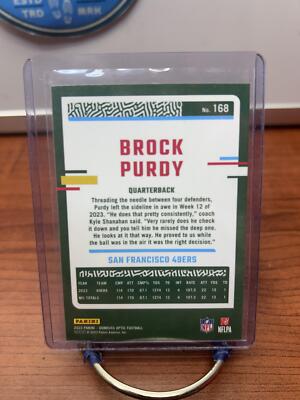 Brock Purdy 2023 Donruss Optic #168 San Francisco 49ers