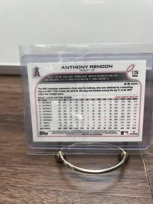 Anthony Rendon 2022 Topps Chrome Pink Refractor #126 Los Angeles Angel