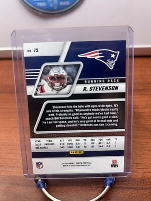 Rhamondre Stevenson 2023 Panini Zenith Red Zone #72 New England Patrio