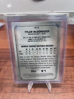 Tyler McDonough 2022 Bowman Platinum Top Prospects #TOP-29 Boston Red