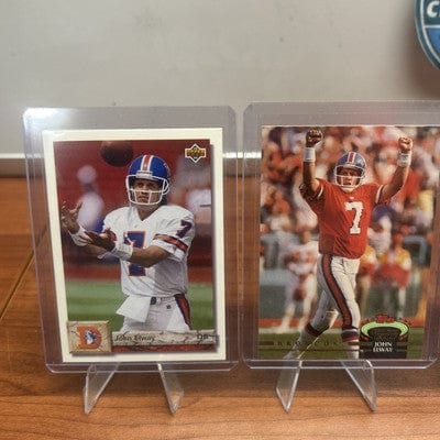 John Elway 5 Card Lot Denver Broncos 91-92 Upper Deck, 92 Topps Stad C