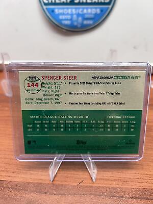 Spencer Steer RC 2023 Topps Chrome Platinum Anniversary #144 Cincinnat