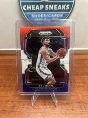 Ty Jerome Red White Blue 2021 Panini Prizm Basketball #214 OKC Thunder