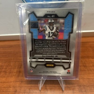 DJ Clark Jr. 2023 Panini Prizm Football#41 Blue Camo Prizm Panthers/Ch