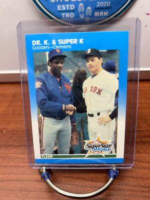 Dwight Gooden / Roger Clemens 1987 Fleer #640 New York Mets ,Boston Re