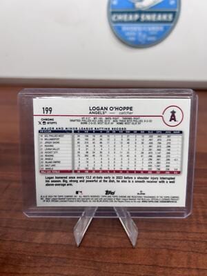 Logan O'Hoppe 2024 Topps Chrome Logofractor Edition #199 Los Angeles A