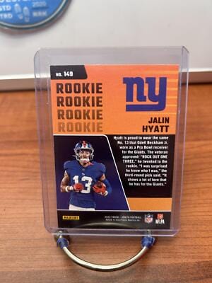 Jalin Hyatt RC 2023 Panini Zenith Red Zone #149 New York Giants