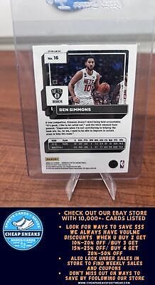 Ben Simmons SN 2022-23 Donruss Optic Fast Break Red #16 Brooklyn Nets