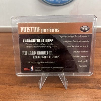 2001-02 Topps Pristine Richard Hamilton Pristine Portions Game Worn Wa